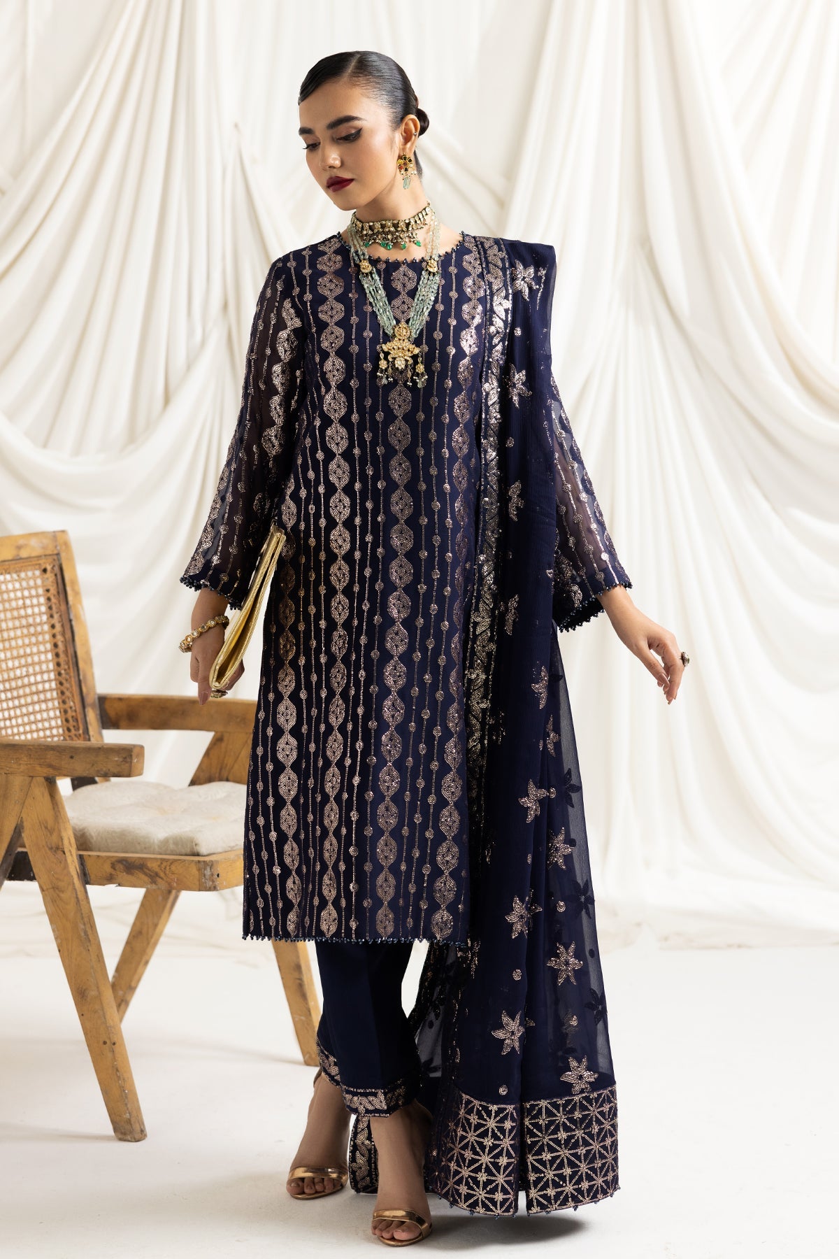 ALIZEH-DUA-V02D01A- AIREEN(NAVY BLUE)