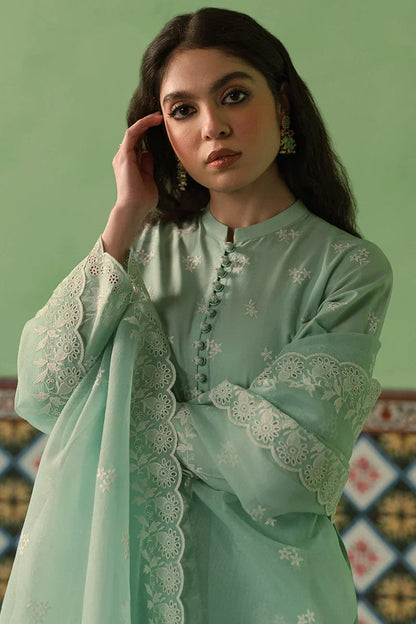 Cross Stitch | Chikankari Lawn | FLORAL WAVE - House Of Anaya