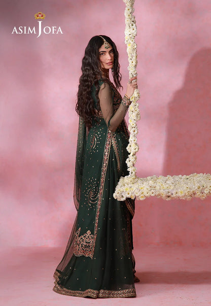 Asim Jofa | Festive Collection 26 | AJULFI-02 Embroidered Net 3 Pcs