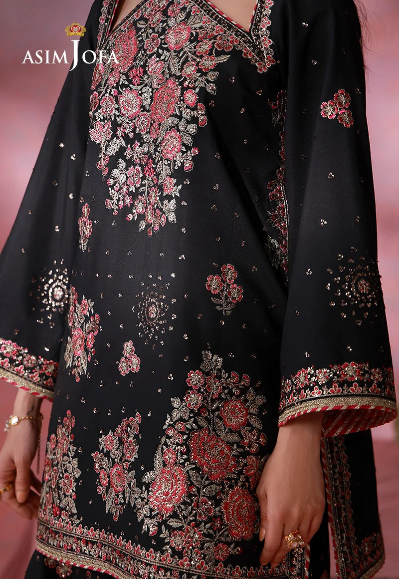 Asim Jofa | Festive Collection 26 | AJULFI-07 Embroidered Silk 2 Pcs