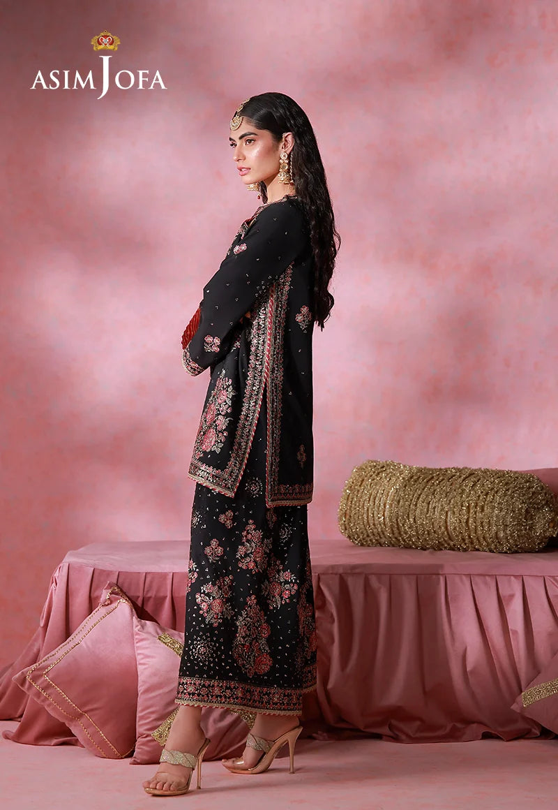 Asim Jofa | Festive Collection 26 | AJULFI-07 Embroidered Silk 2 Pcs