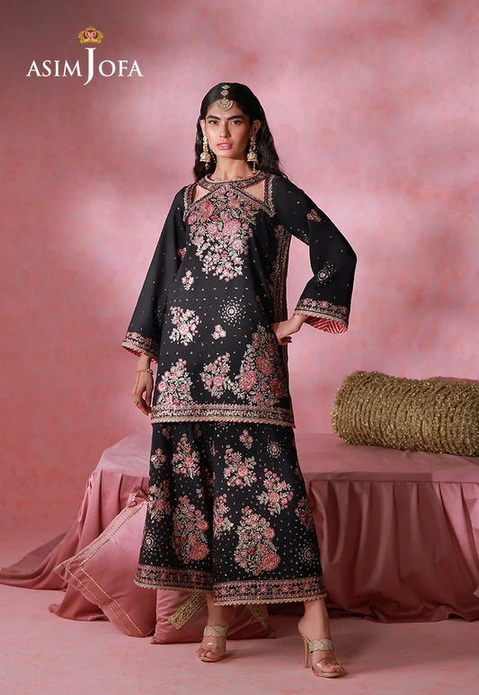 Asim Jofa | Festive Collection 26 | AJULFI-07 Embroidered Silk 2 Pcs