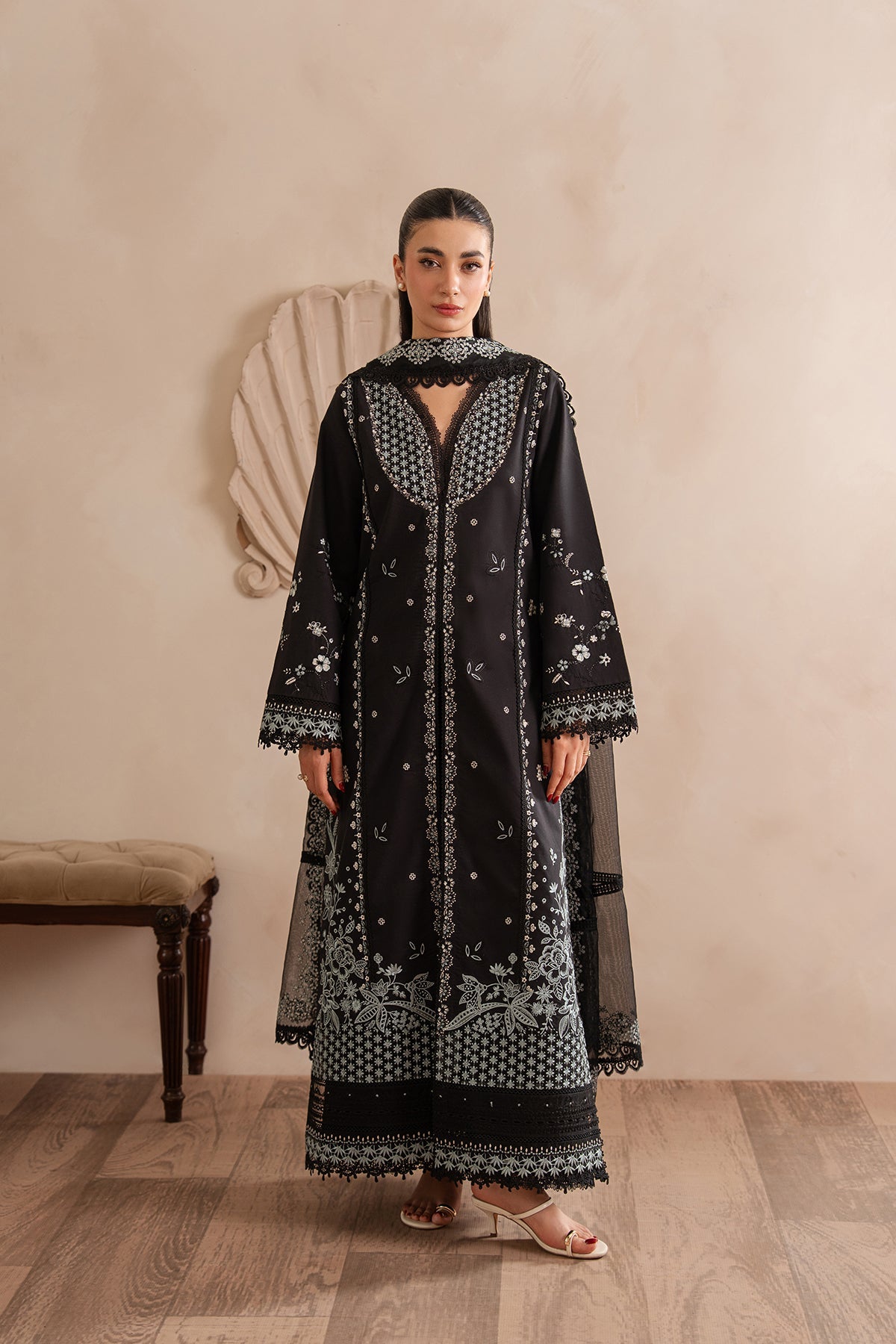 Afrozeh | Muted Muse '26 | Stone - Image 1