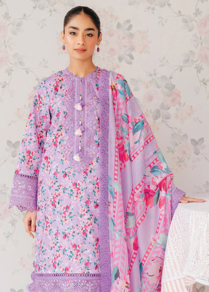 Afrozeh The Floral Charm Embroidered Lawn 3Pc Suit AL-24-V1-09