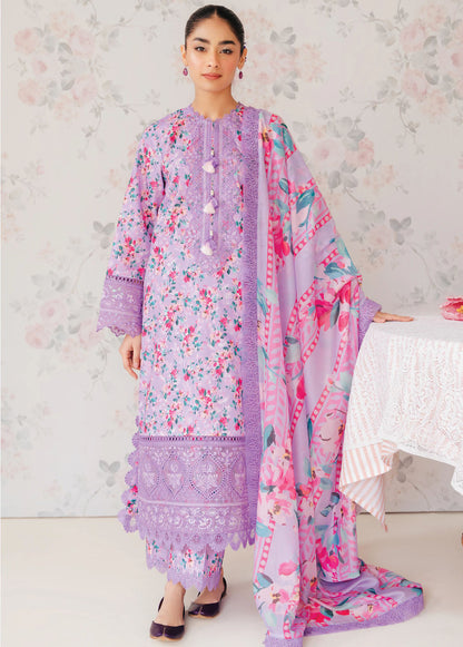 Afrozeh The Floral Charm Embroidered Lawn 3Pc Suit AL-24-V1-09