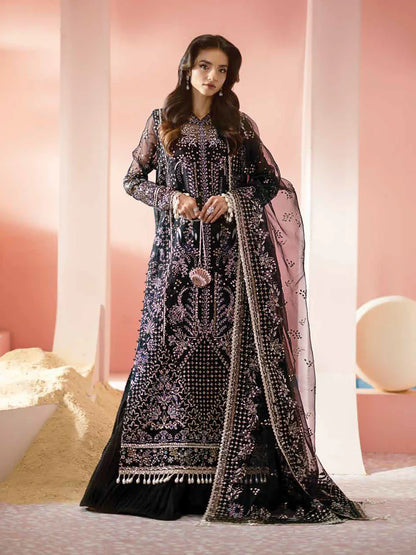 Ayzel Luminara Embroidered Organza 3Pc Suit AWF-01 MILAN