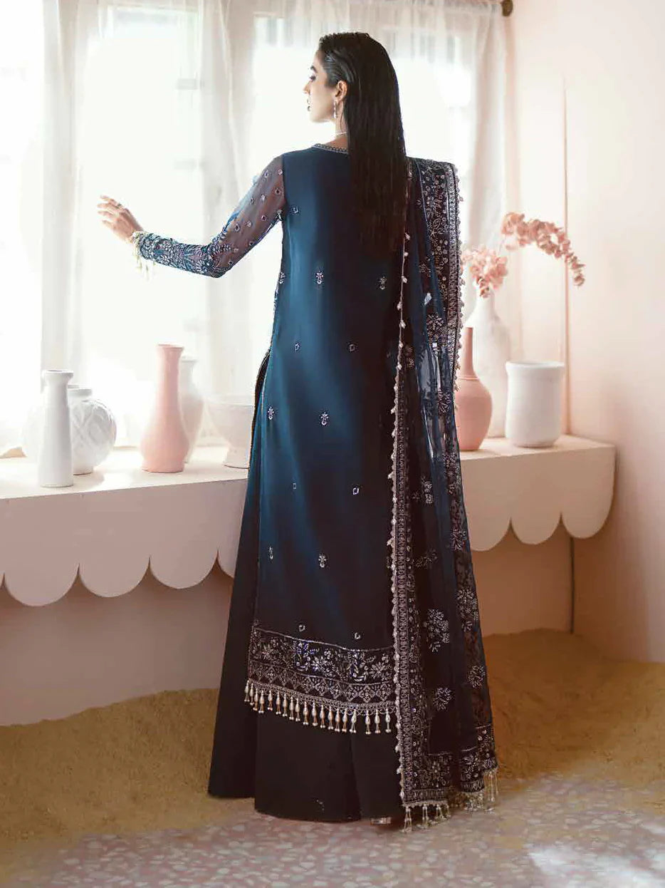 Ayzel Luminara Embroidered Organza 3Pc Suit AWF-10 MELA