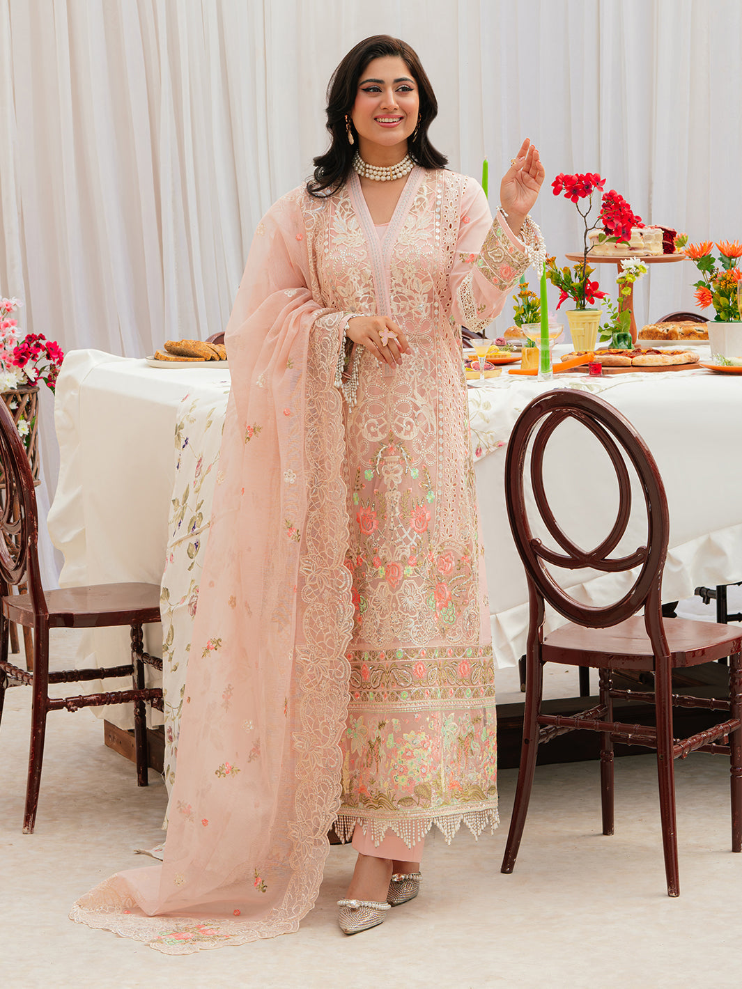 Mahnur | Allenura Luxury Lawn 24 | AZURE - House Of Anaya