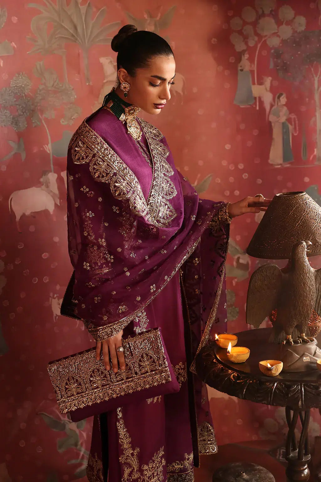 Afrozeh | Divani Silk Edit 23 | Khushbu - House Of Anaya