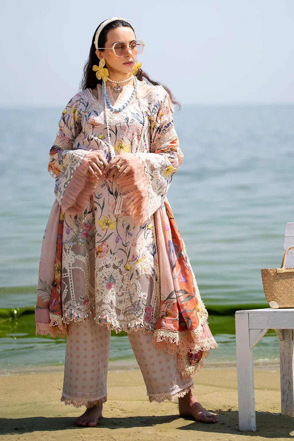 AJR Couture | Alif Signature Luxury Lawn 24 | Blooming - House Of Anaya