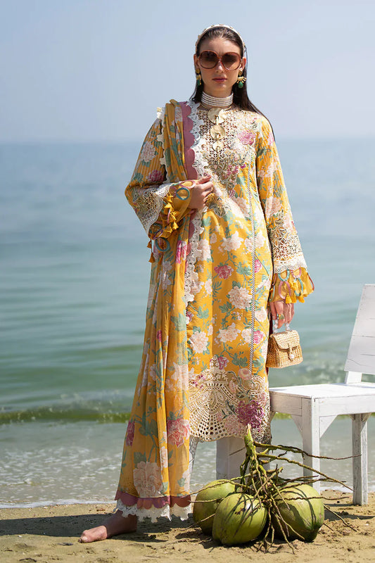 AJR Couture | Alif Signature Luxury Lawn 24 | Sunlit - House Of Anaya