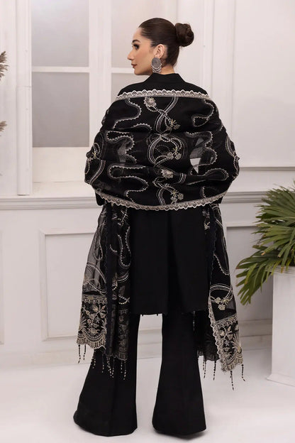 Alizeh | Formals Collection | Black Dress 3 piece - RTW1008 - House Of Anaya