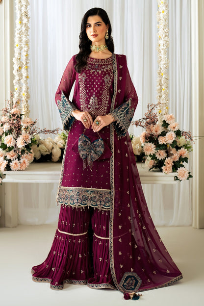 Alizeh | Selene Luxury Chiffon Collection 25 | AF-PS-8001-Rosie - House Of Anaya