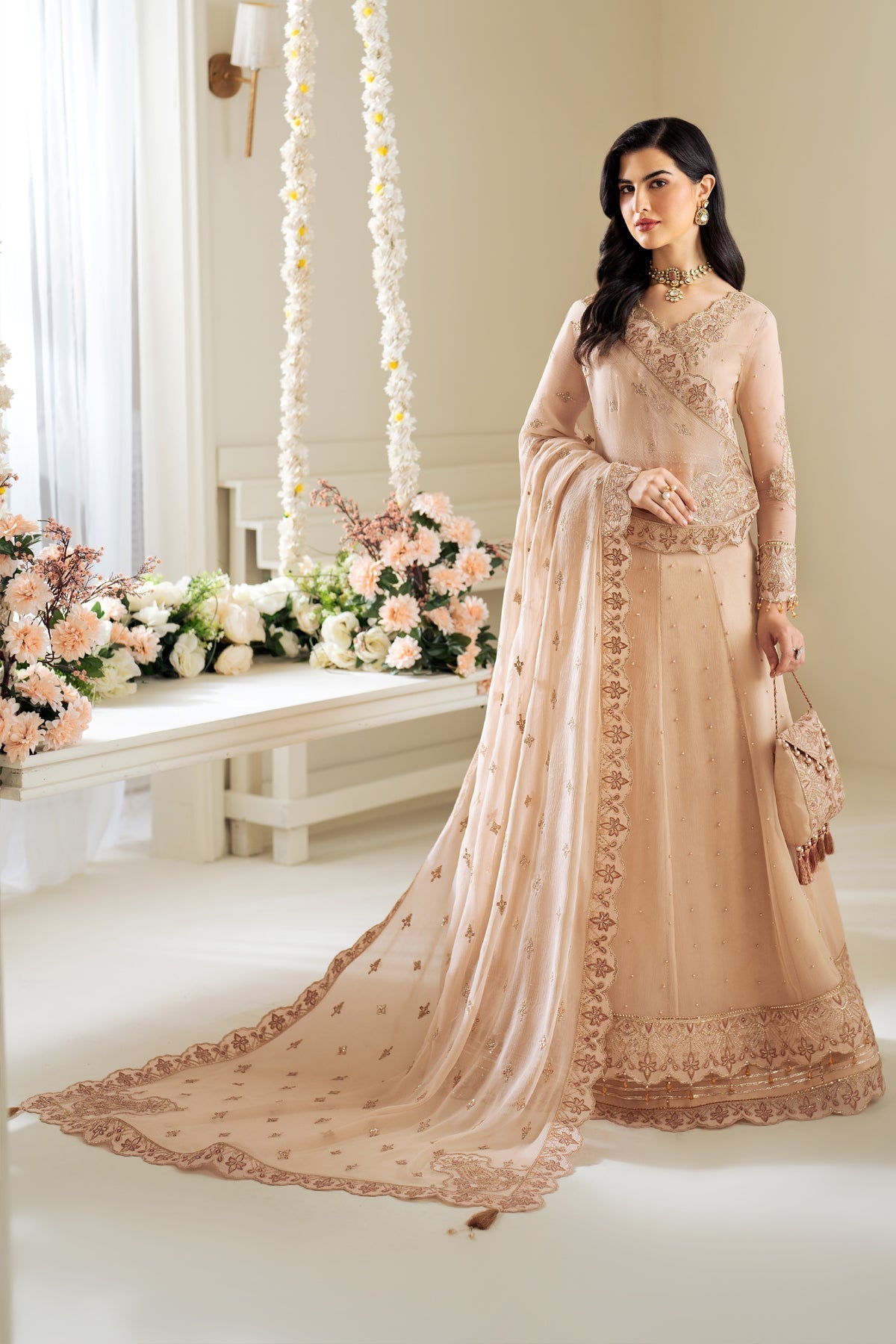 Alizeh | Selene Luxury Chiffon Collection 25 | AF-PS-8004-Lotus - House Of Anaya