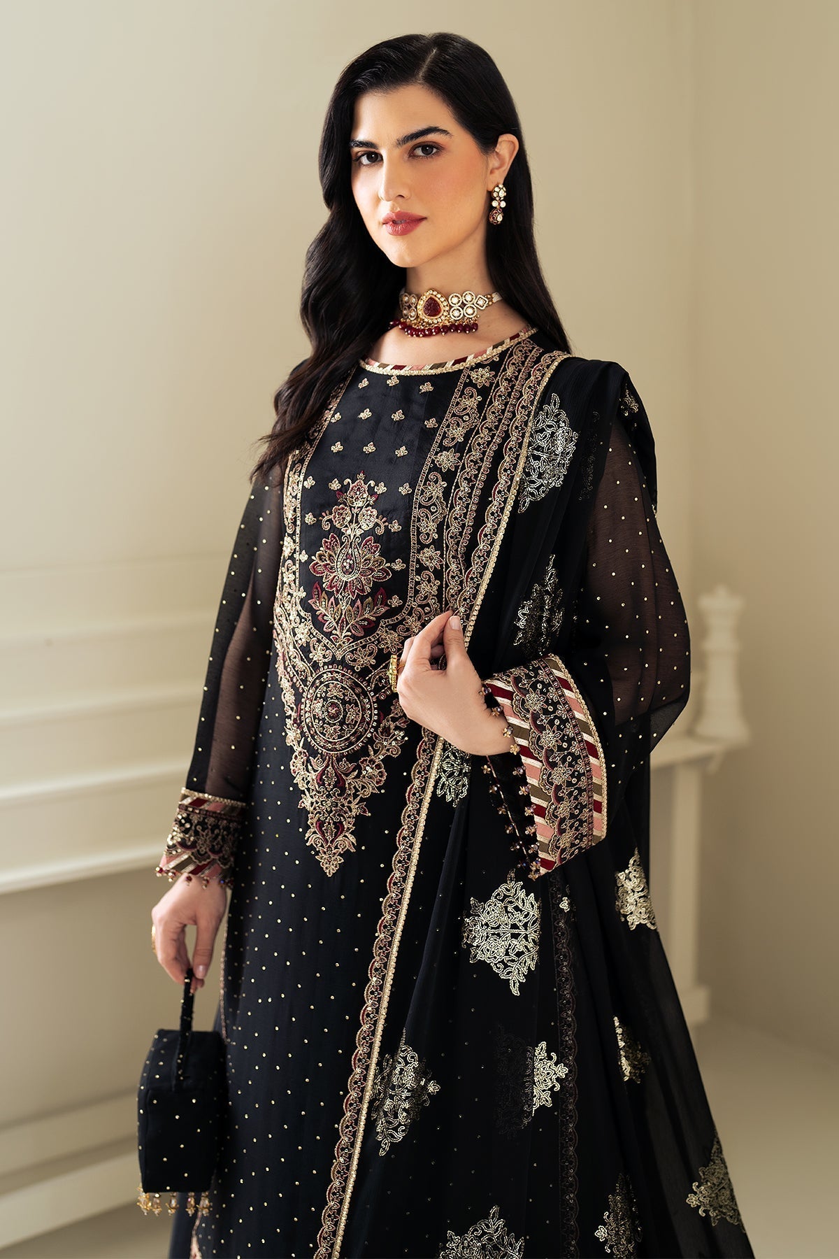 Alizeh | Selene Luxury Chiffon Collection 25 | AF-PS-8005-Alba - House Of Anaya