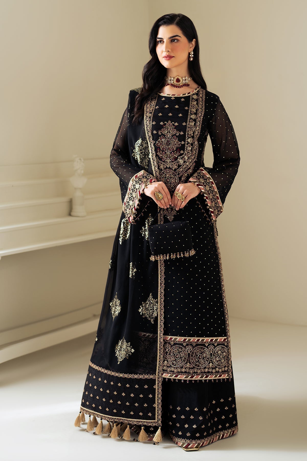 Alizeh | Selene Luxury Chiffon Collection 25 | AF-PS-8005-Alba - House Of Anaya