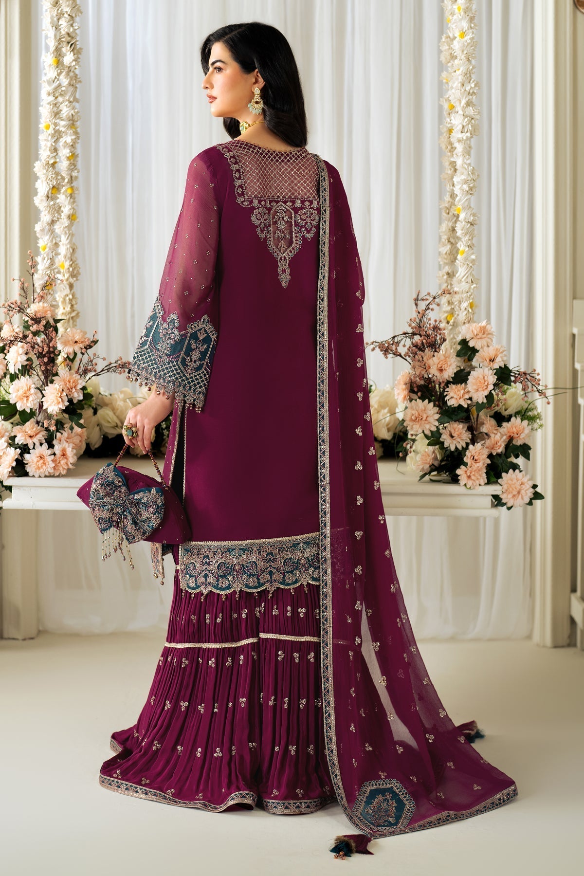 Alizeh | Selene Luxury Chiffon Collection 25 | AF-PS-8001-Rosie - House Of Anaya