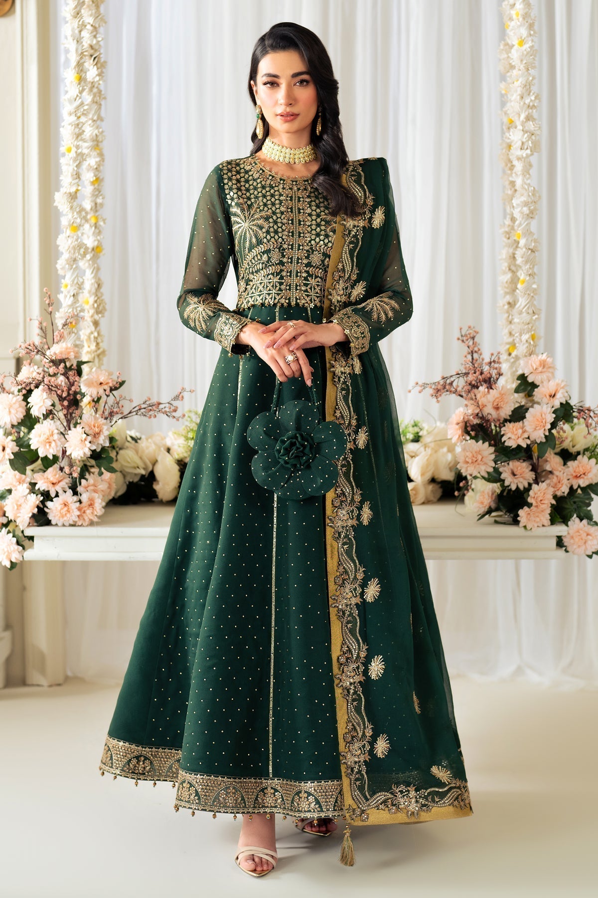 Alizeh | Selene Luxury Chiffon Collection 25 | AF-PS-8003-Citrus - House Of Anaya