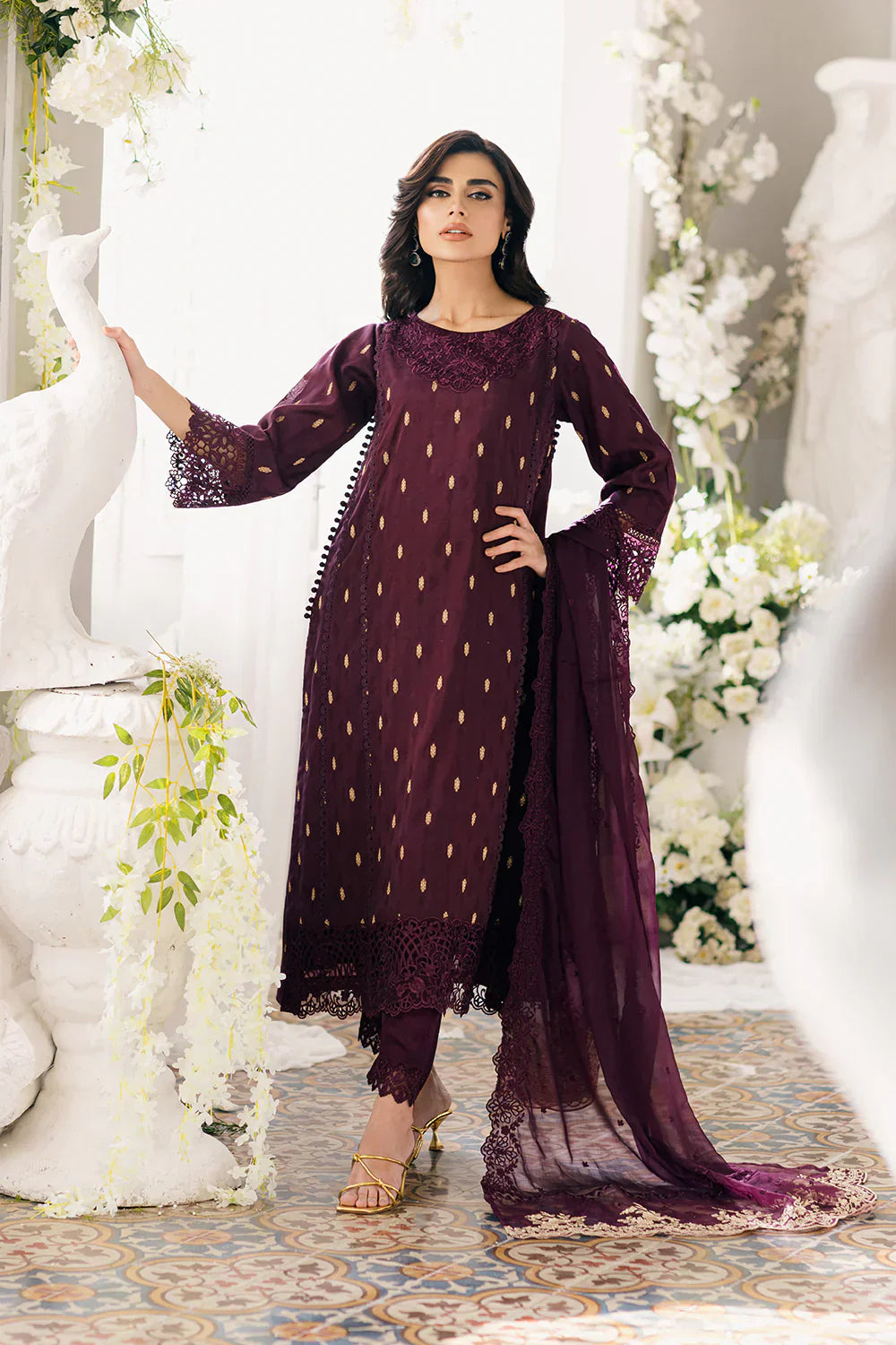 Azure | Ensembles Embroidered Formals | Almandine - House Of Anaya