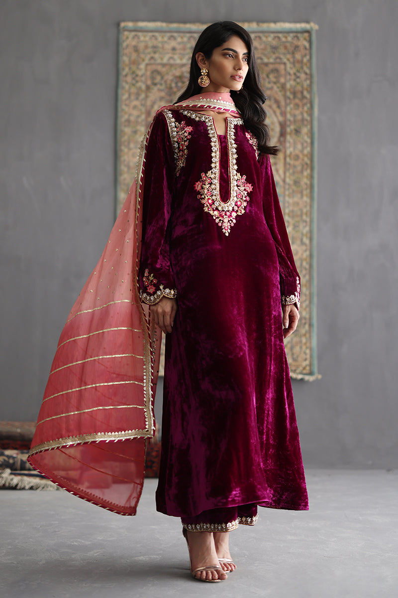 Sana Abbas | Velvet Formals | AMETHYST - House Of Anaya