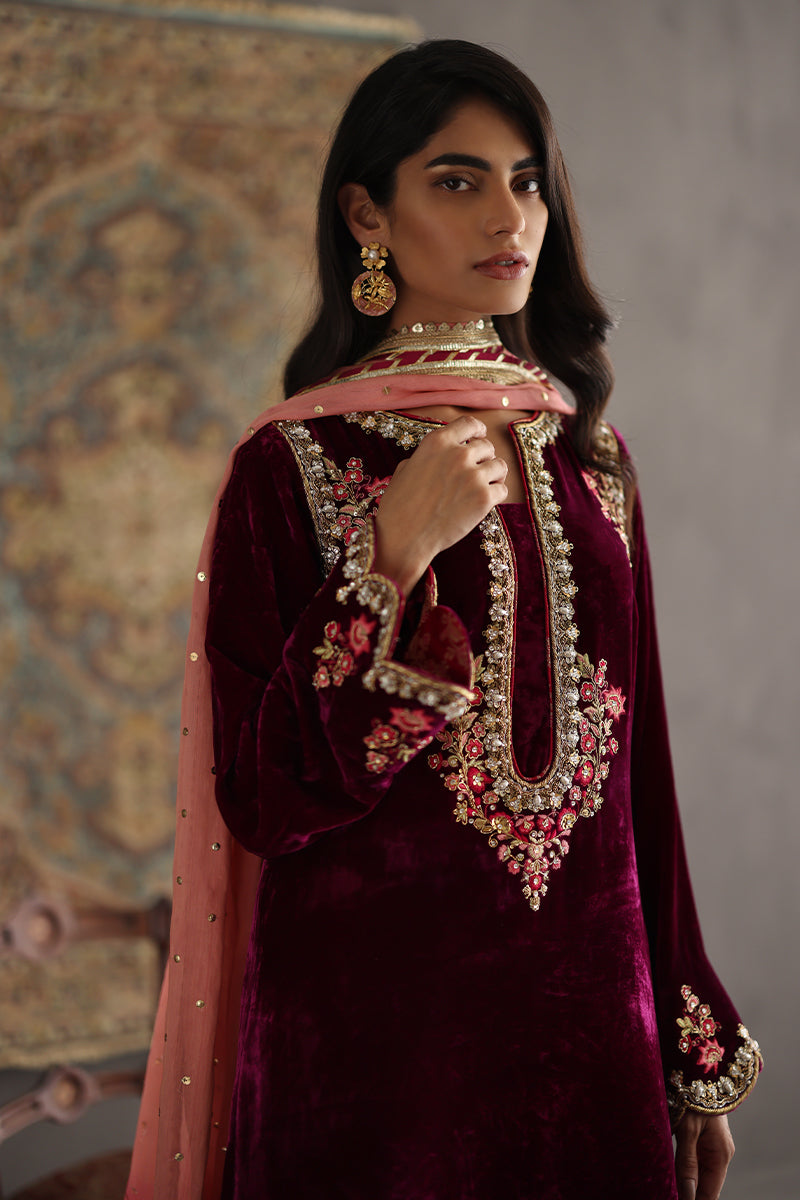 Sana Abbas | Velvet Formals | AMETHYST - House Of Anaya