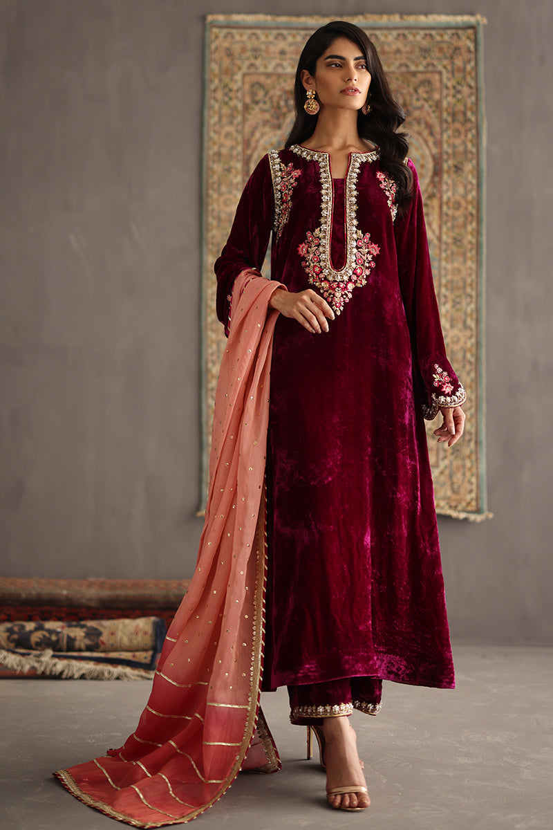 Sana Abbas | Velvet Formals | AMETHYST - House Of Anaya