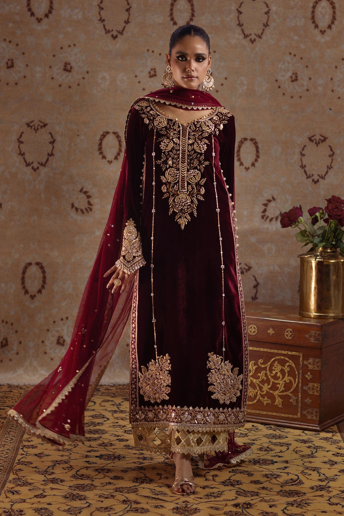 Annus Abrar | Mirha Winter Velour | Arwa