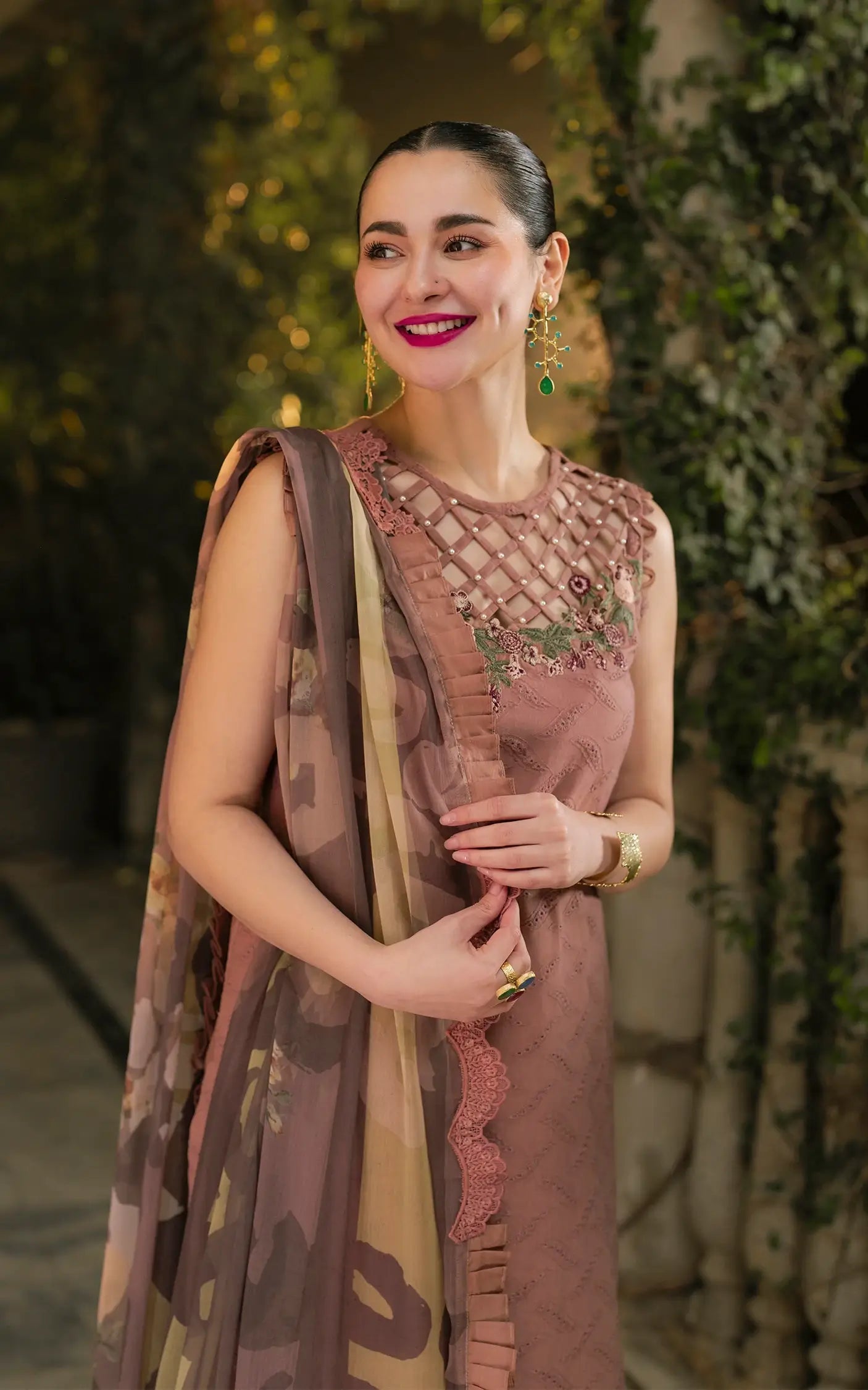 Asifa and Nabeel | Gulkari Summer 25 | Saffron Day (GKL-04) - House Of Anaya