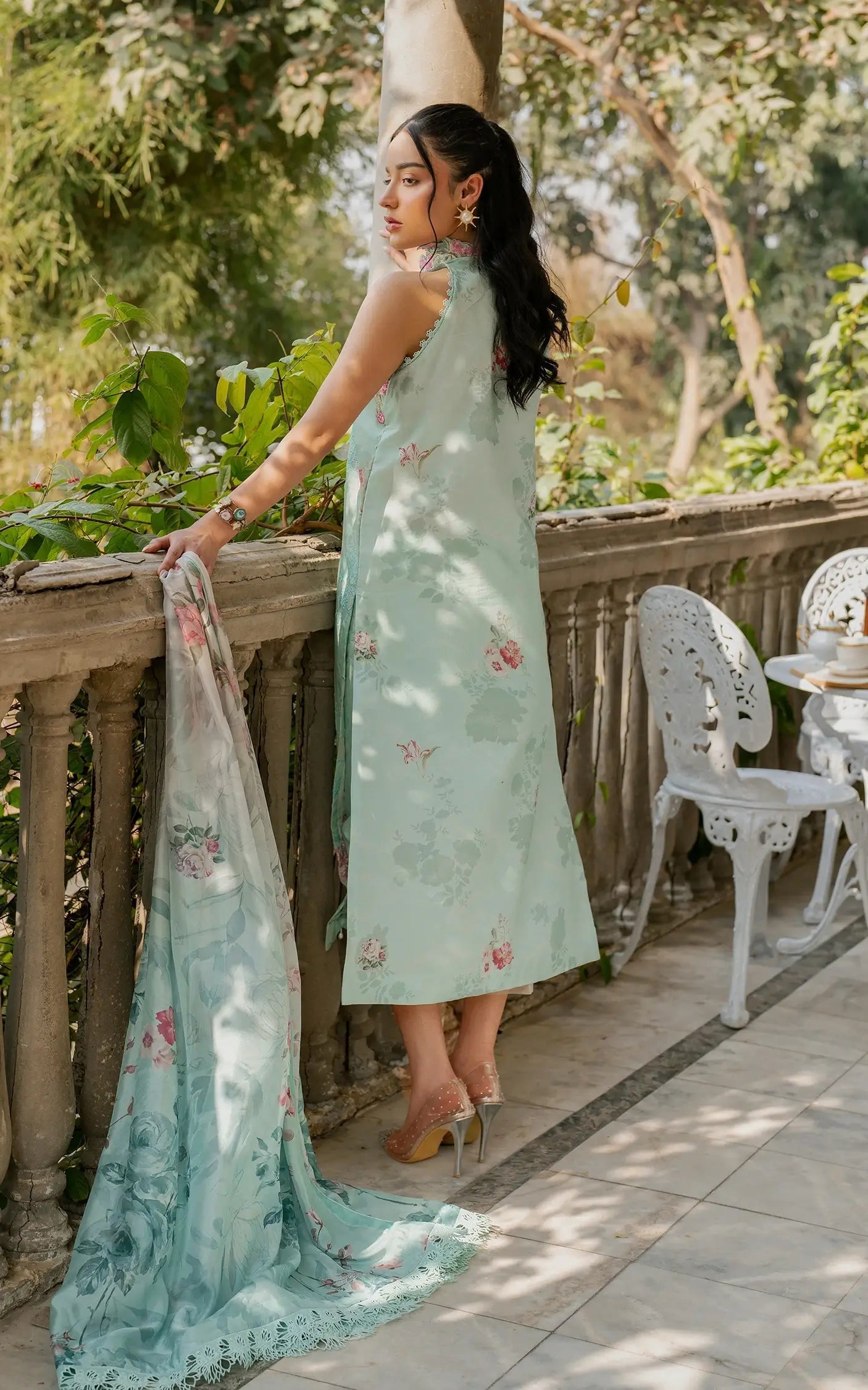 Asifa and Nabeel | Gulkari Summer 25 | Pastel Grove (GKL-07) - House Of Anaya