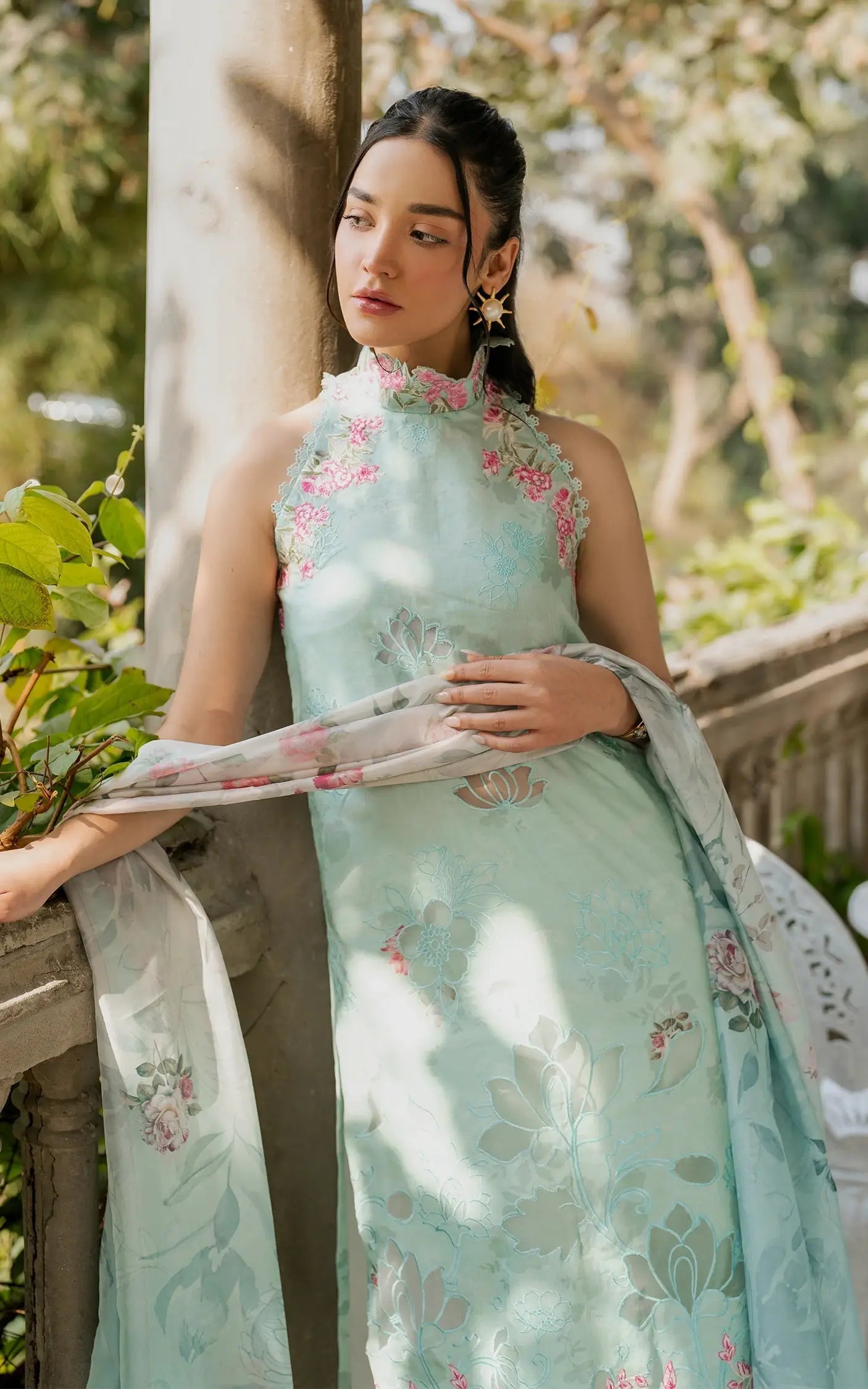Asifa and Nabeel | Gulkari Summer 25 | Pastel Grove (GKL-07) - House Of Anaya