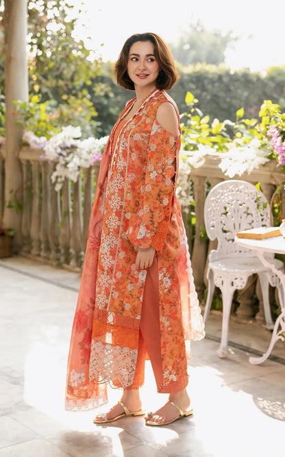 Asifa and Nabeel | Gulkari Summer 25 | Citrus Glow (GKL-08) - House Of Anaya