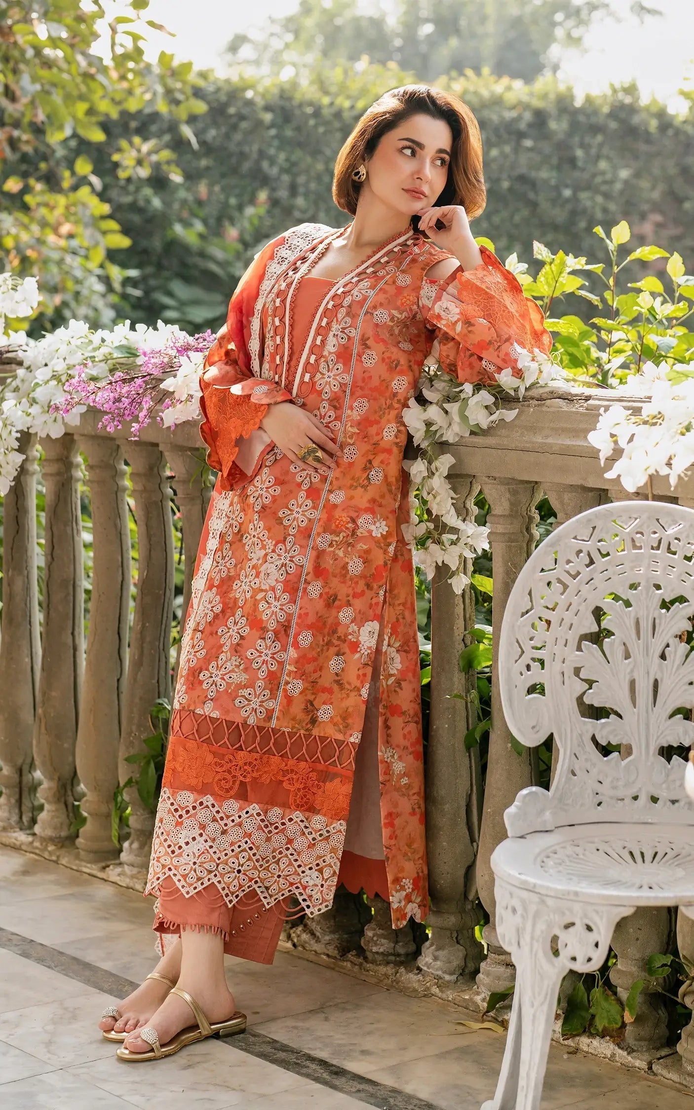 Asifa and Nabeel | Gulkari Summer 25 | Citrus Glow (GKL-08) - House Of Anaya