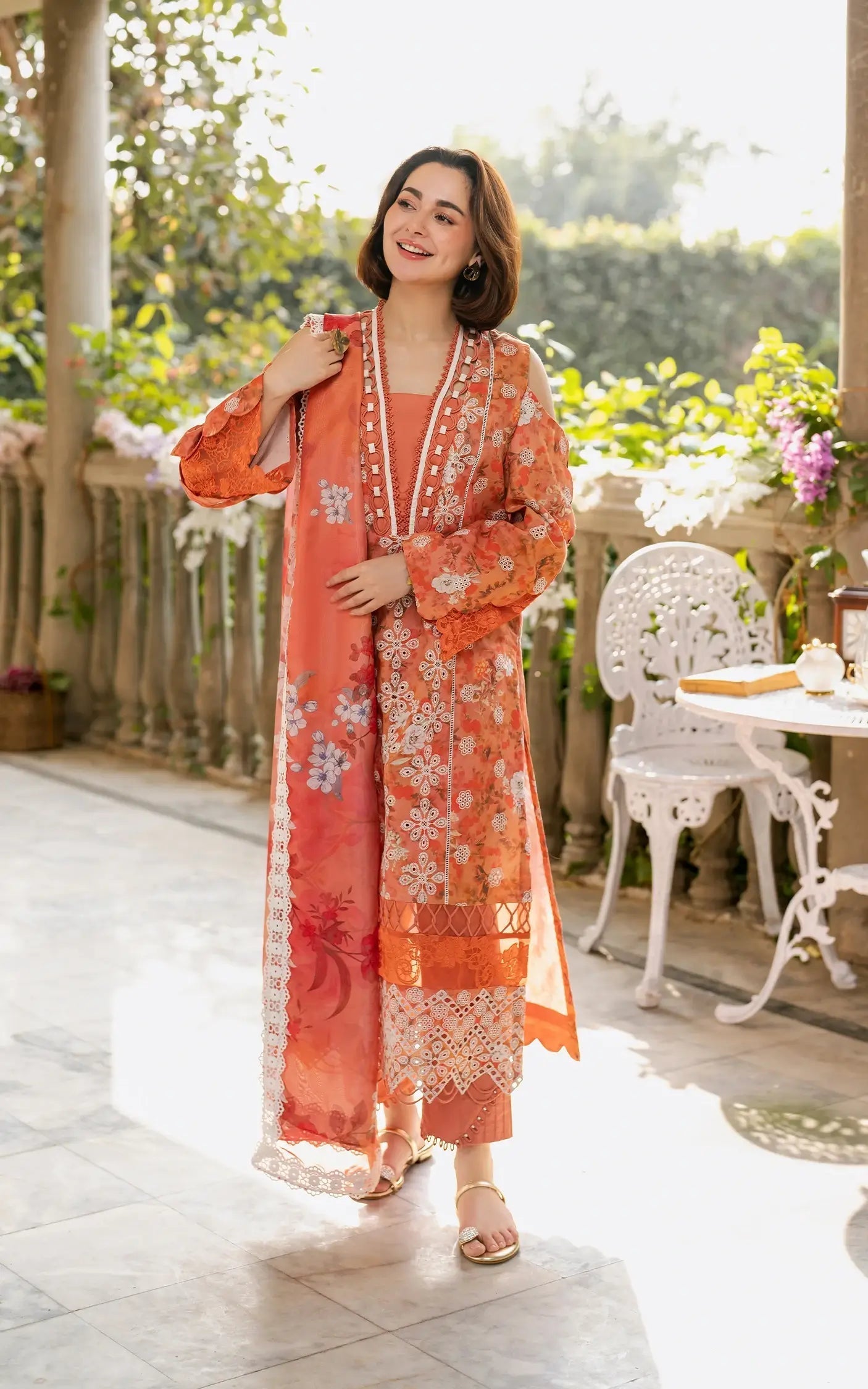 Asifa and Nabeel | Gulkari Summer 25 | Citrus Glow (GKL-08) - House Of Anaya