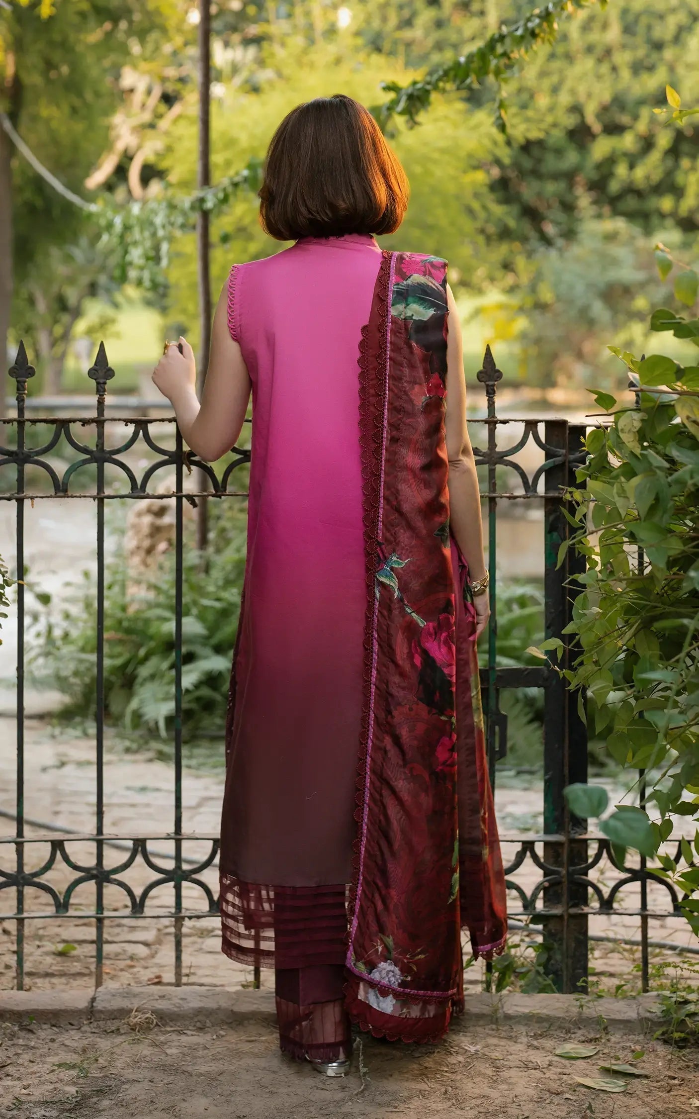 Asifa and Nabeel | Gulkari Summer 25 | Sunkissed Garden (GKL-13) - House Of Anaya
