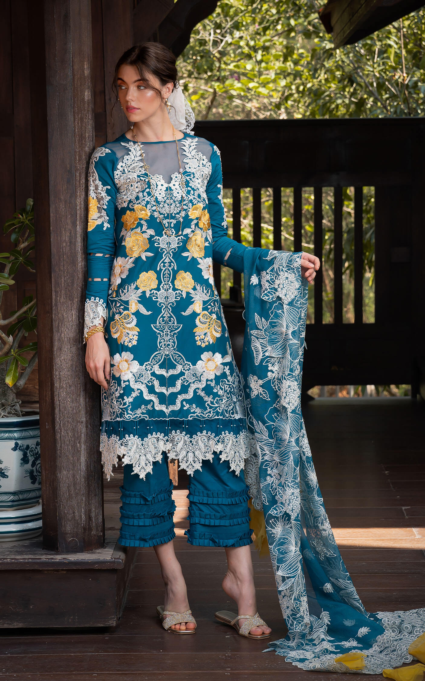 Asifa and Nabeel | Rosemary Ruffles 24 | Flora - House Of Anaya