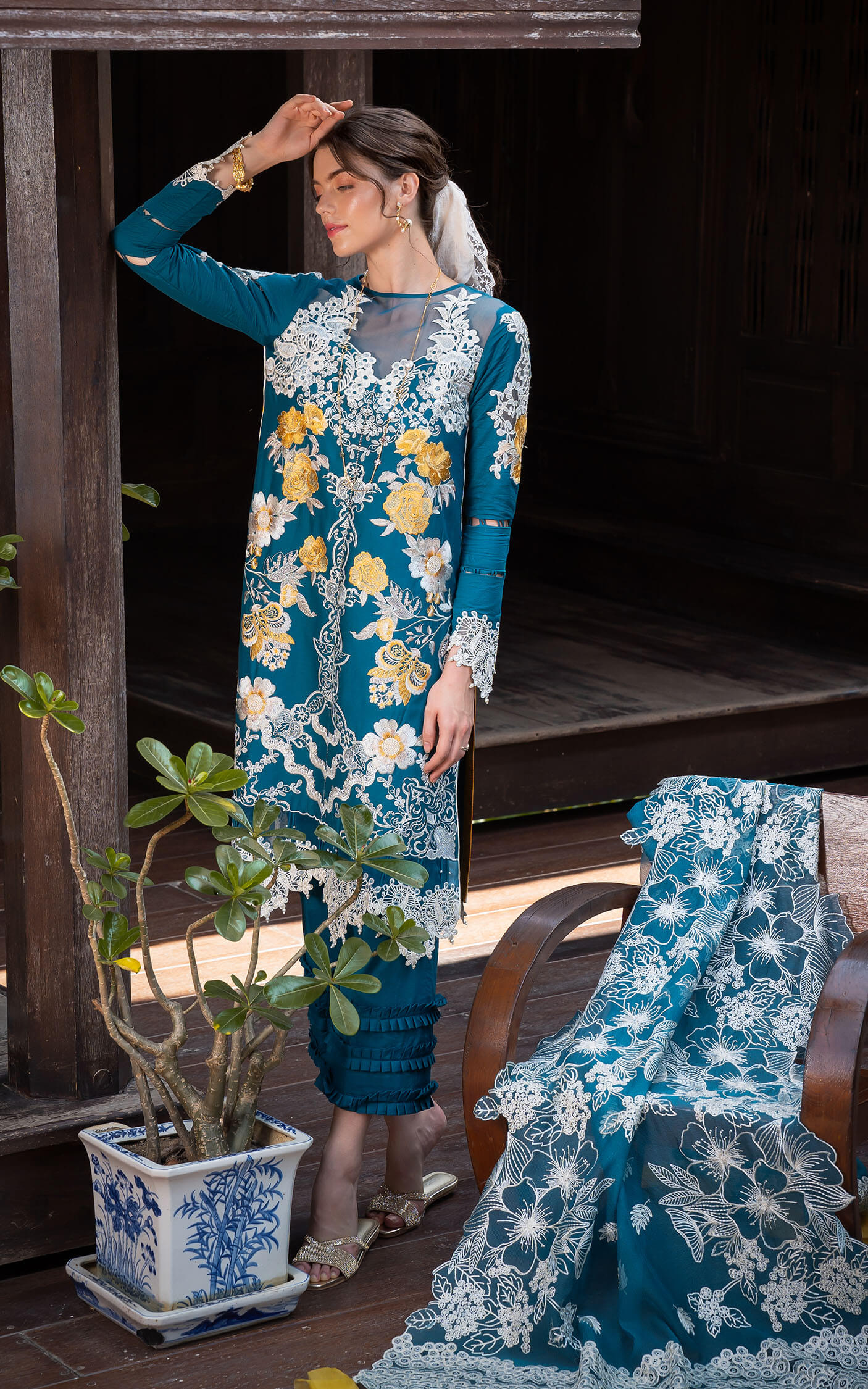 Asifa and Nabeel | Rosemary Ruffles 24 | Flora - House Of Anaya