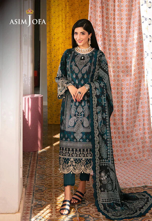 Asim Jofa | Aira Summer Prints | AJAR-25 - House Of Anaya