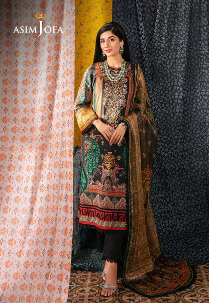 Asim Jofa | Aira Summer Prints | AJAR-18 - House Of Anaya