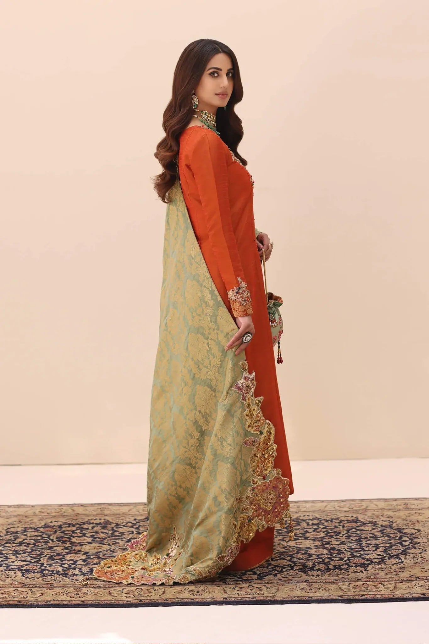 Musferah Saad | Ethereal Embrace | Tangerine Aura