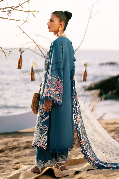 AJR Couture | Dastan Luxury Lawn 25 | Aura - House Of Anaya