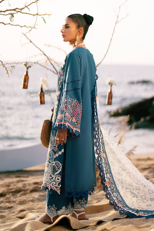 AJR Couture | Dastan Luxury Lawn 25 | Aura - House Of Anaya