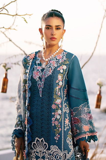 AJR Couture | Dastan Luxury Lawn 25 | Aura - House Of Anaya