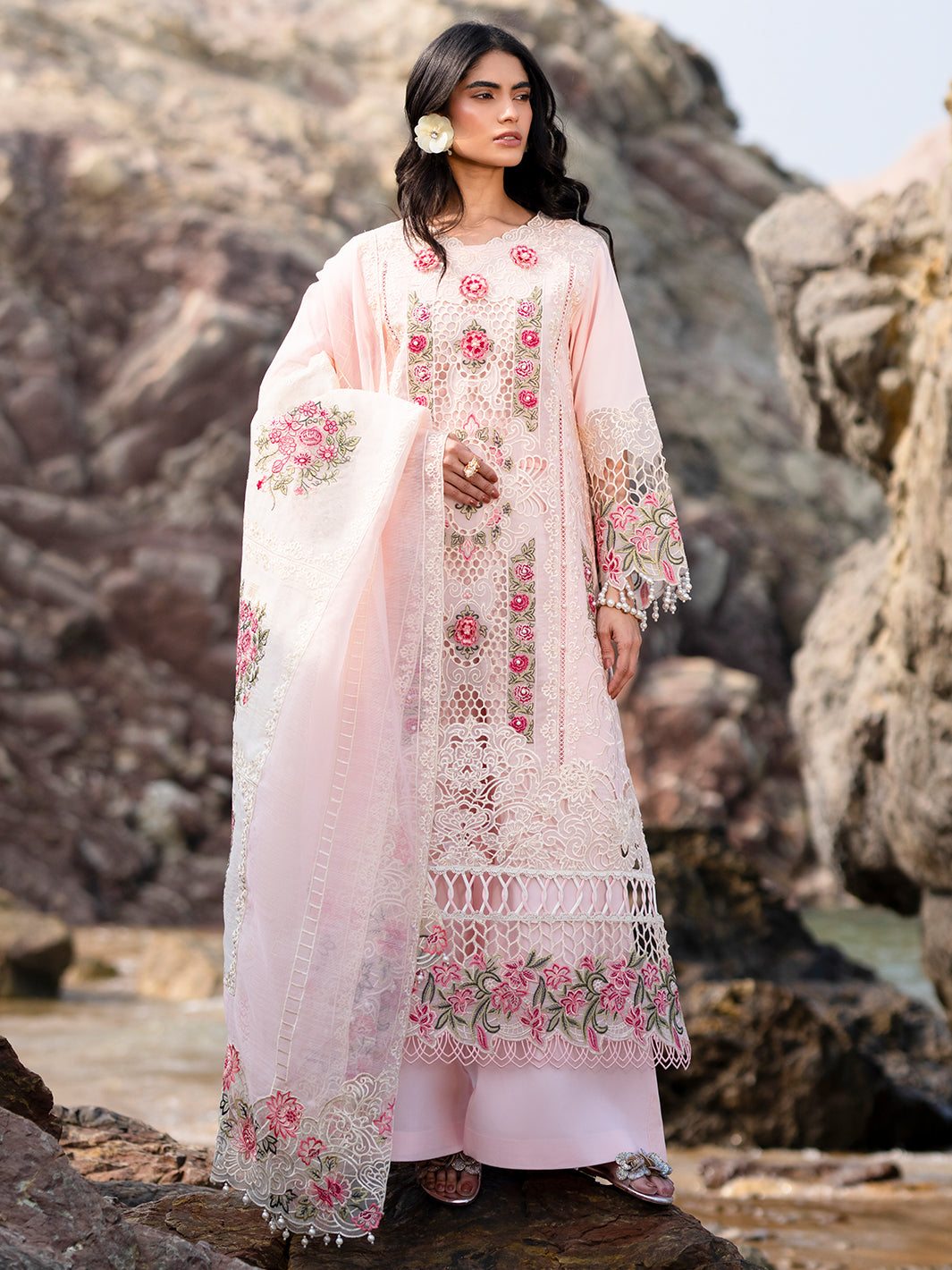 Mahnur | Sirena Luxury Lawn 25 | Azalea - House Of Anaya
