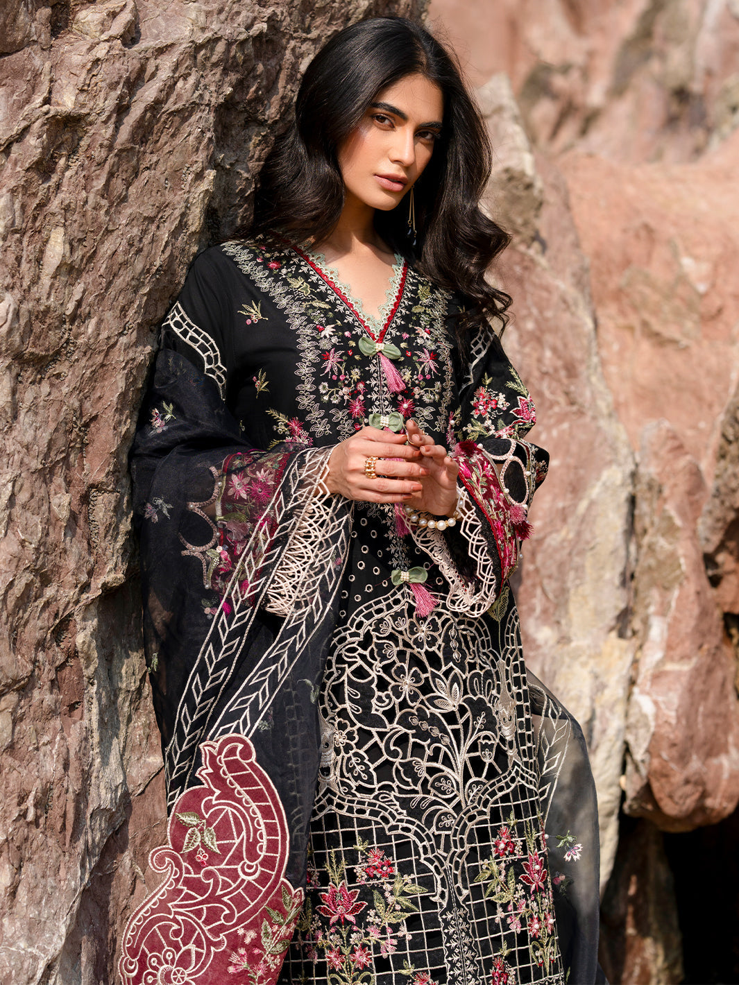 Mahnur | Sirena Luxury Lawn 25 | Azure - House Of Anaya