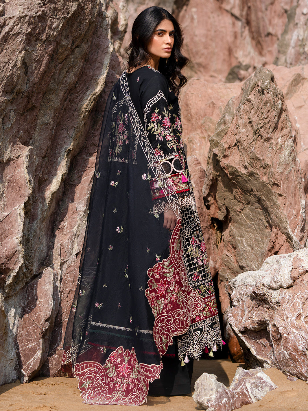 Mahnur | Sirena Luxury Lawn 25 | Azure - House Of Anaya