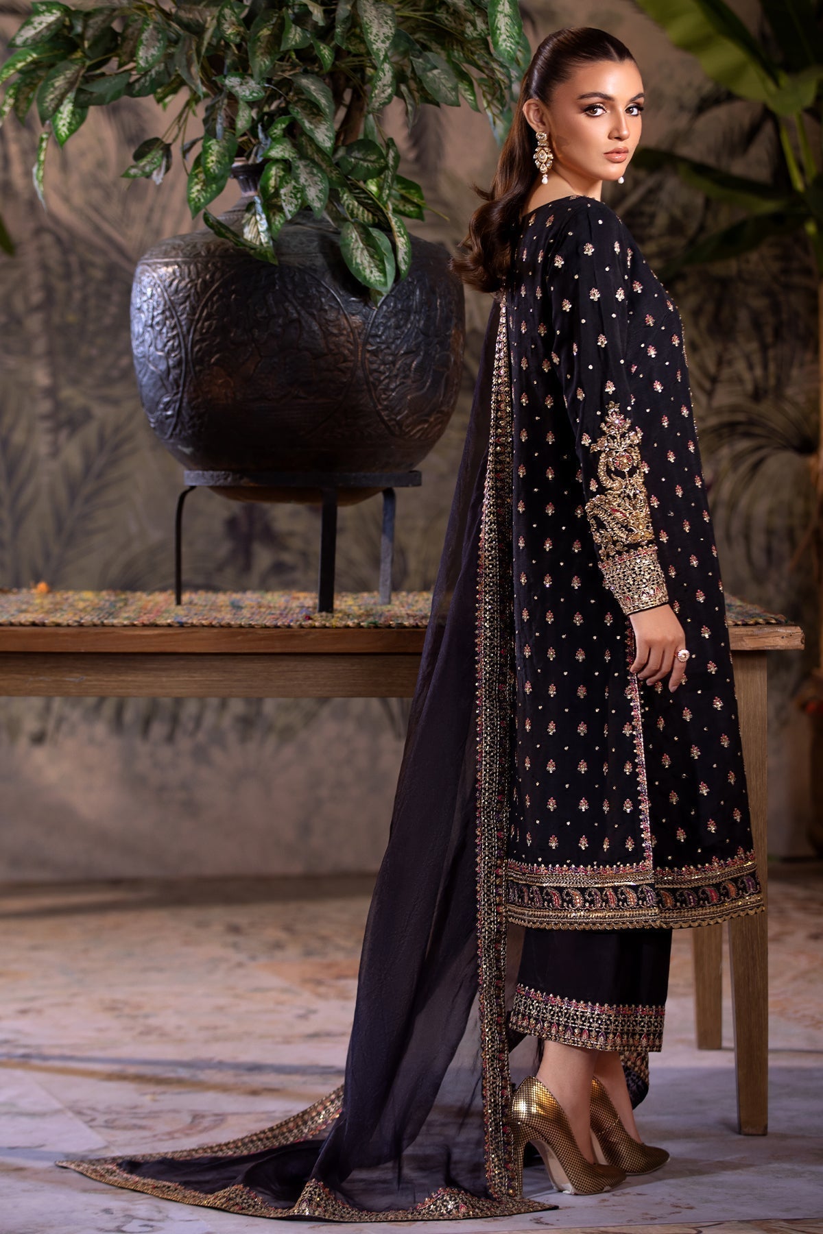 Charizma | Festive Pret | CMA-4-050 Black - House of Zarish