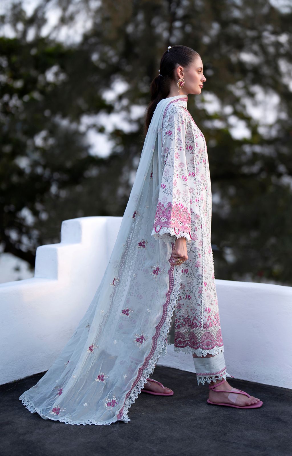 AJR Couture | Printakari Lawn 25 | Blush