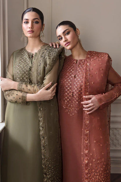 Baroque Exclusive Formal Embroidered Chiffon 3Pc UF-296