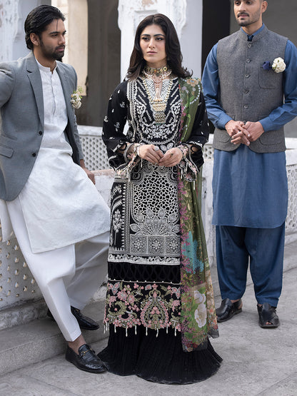 Mahnur | Mahrukh Luxury Lawn 24 | CAMELIA - House Of Anaya