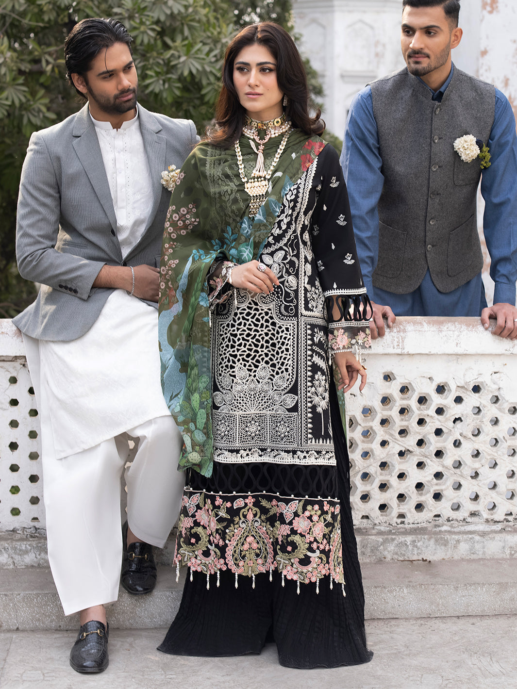 Mahnur | Mahrukh Luxury Lawn 24 | CAMELIA - House Of Anaya